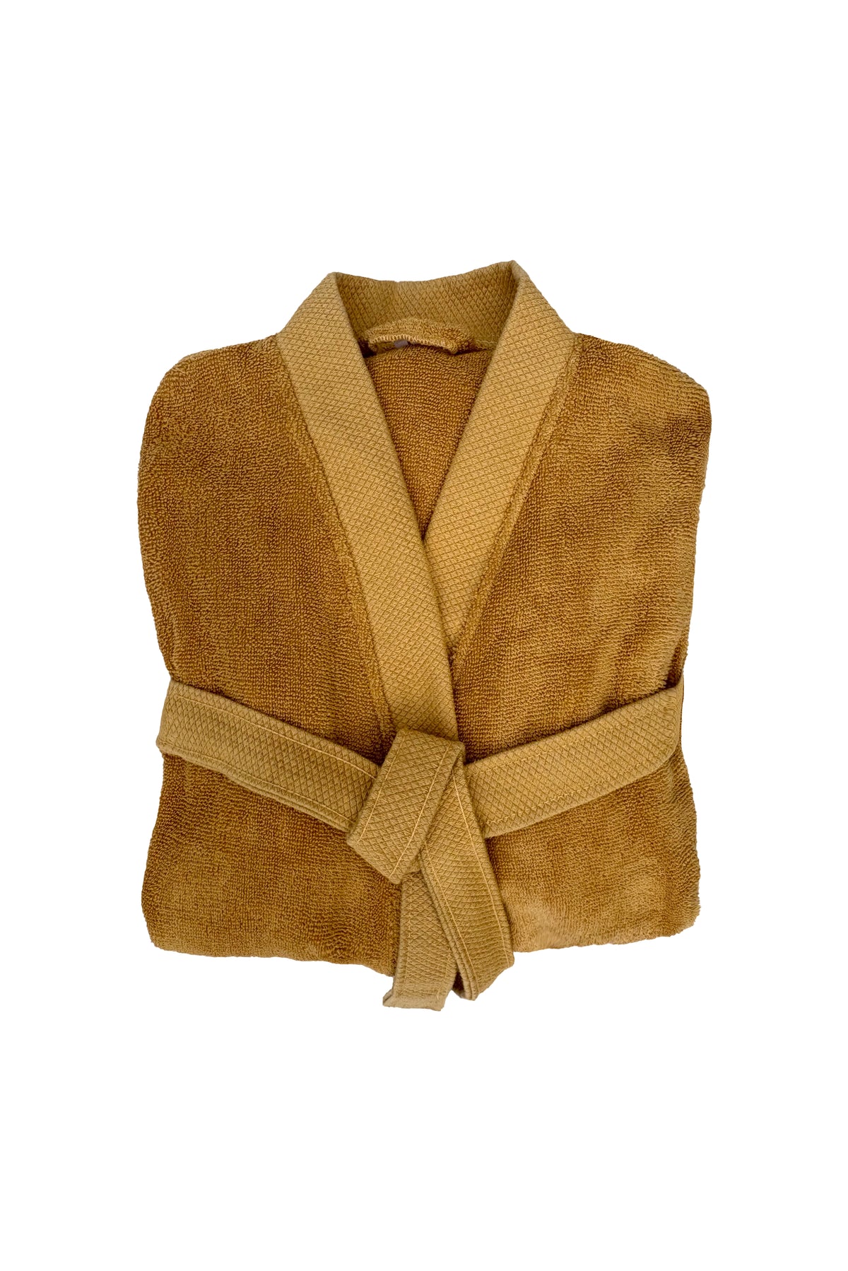 Heckettlane Badjas Premium Ochre Yellow - 100% Katoen