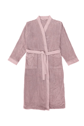 Heckettlane Badjas Premium Shady Pink - 100% Katoen