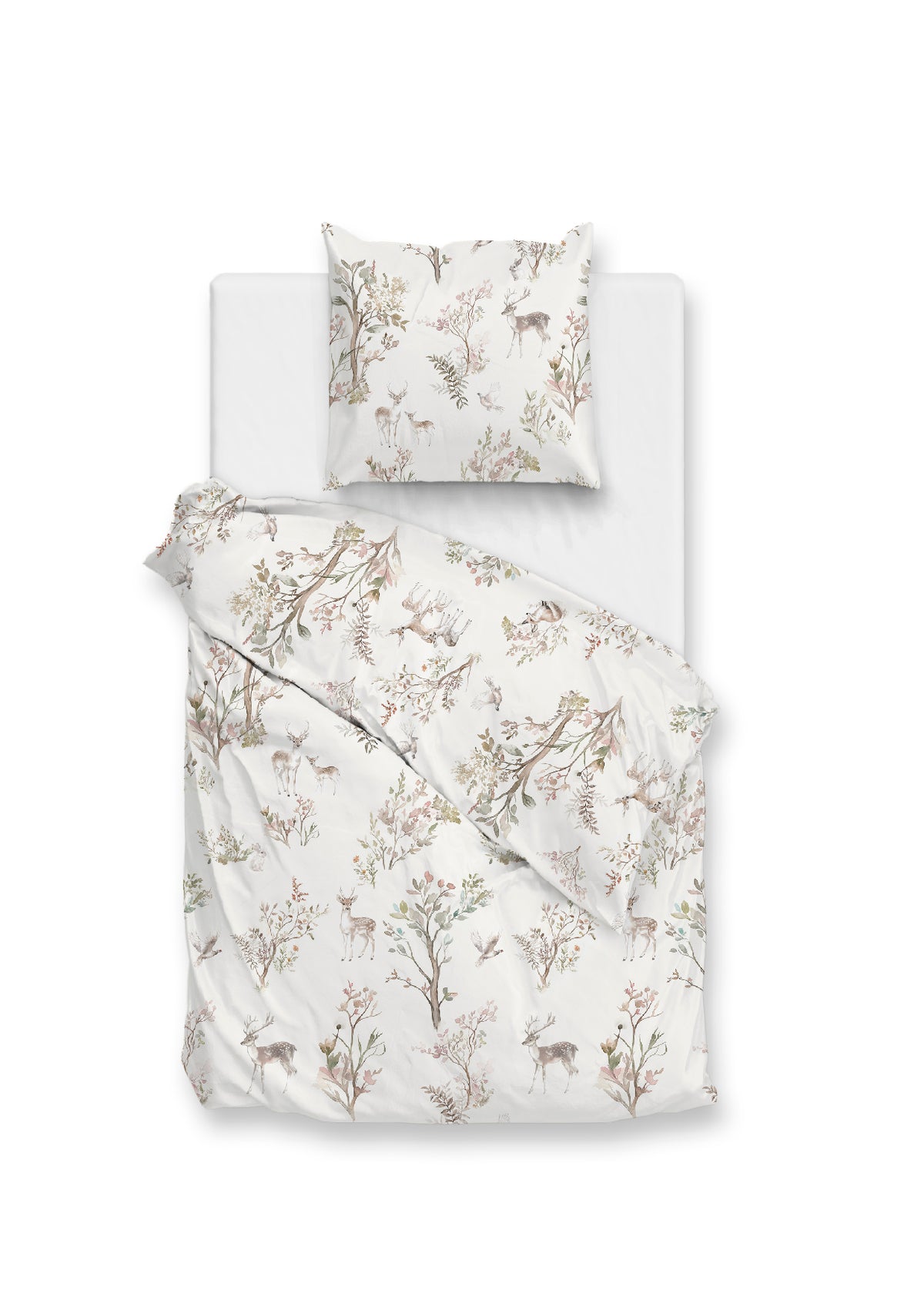 Zohome Dekbedovertrek Hazel Off-white - 100% Katoen-Flanel
