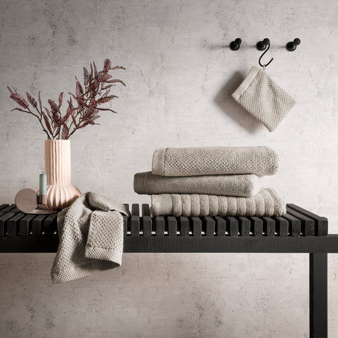 Heckettlane Badgoed Premium Taupe - 100% Katoen