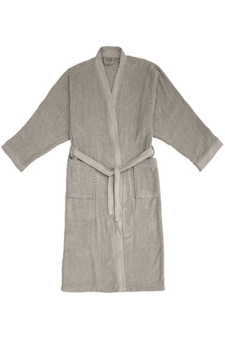 Heckettlane Badjas Grant Glacier Grey - 100% Katoen