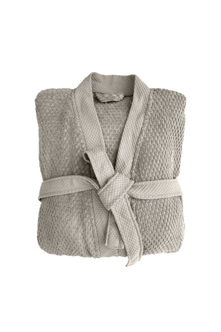 Heckettlane Badjas Grant Glacier Grey - 100% Katoen