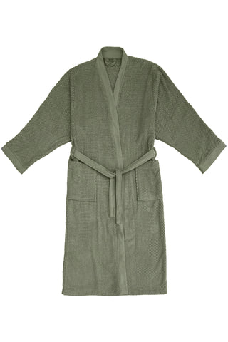 Heckettlane Badjas Grant Army Green - 100% Katoen