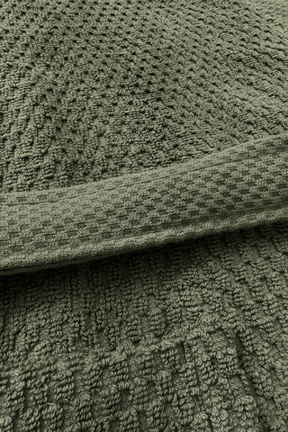 Heckettlane Badjas Grant Army Green - 100% Katoen