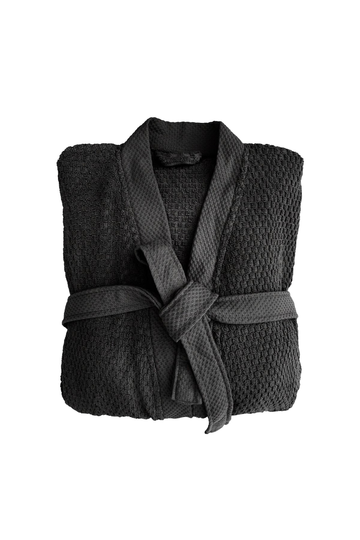 Heckettlane Badjas Grant Night Black - 100% Katoen