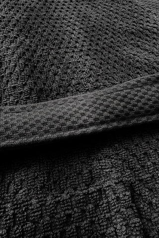 Heckettlane Badjas Grant Night Black - 100% Katoen