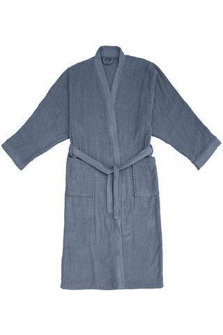 Heckettlane Badjas Grant Insignia Blue - 100% Katoen