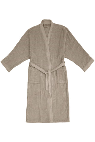 Heckettlane Badjas Grant Taupe - 100% Katoen