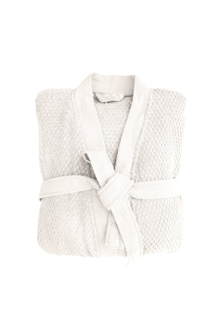 Heckettlane Badjas Grant White - 100% Katoen