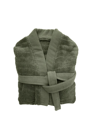 Heckettlane Badjas Prestige Army Green - 100% Katoen