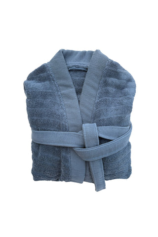 Heckettlane Badjas Prestige Insignia Blue - 100% Katoen