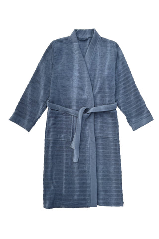 Heckettlane Badjas Prestige Insignia Blue - 100% Katoen