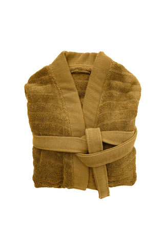 Heckettlane Badjas Prestige Ochre Yellow - 100% Katoen