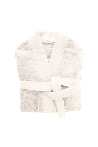 Heckettlane Badjas Prestige Off-white - 100% Katoen