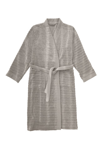 Heckettlane Badjas Prestige Glacier Grey - 100% Katoen
