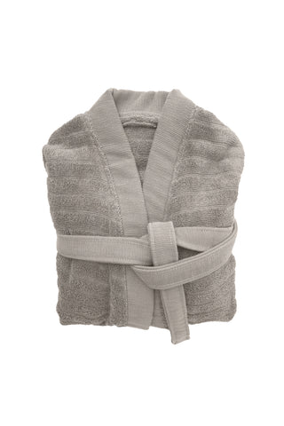 Heckettlane Badjas Prestige Glacier Grey - 100% Katoen