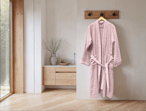 Heckettlane Badjas Prestige Shady Pink - 100% Katoen