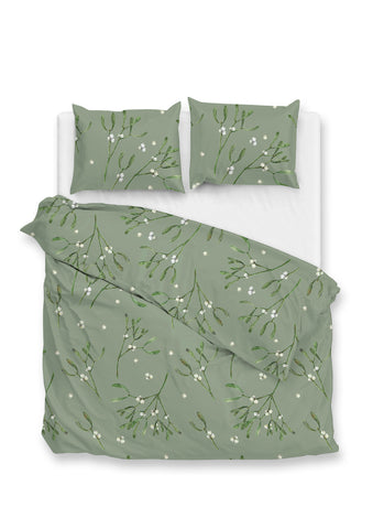 Zohome Dekbedovertrek Hedra Green - 100% Katoen-Flanel
