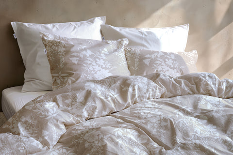 Zohome Dekbedovertrek Ibisco di Lino Sandy Beige - 100% Katoen