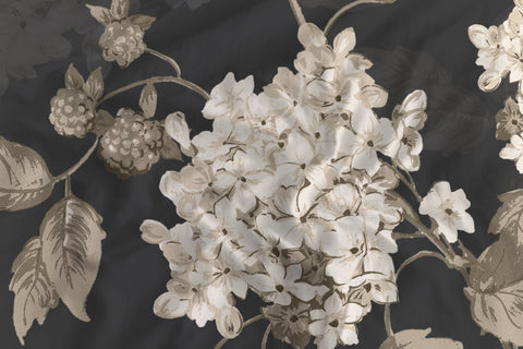 Heckettlane Dekbedovertrek Ivy Classic Anthracite - 100% Katoen-Satijn