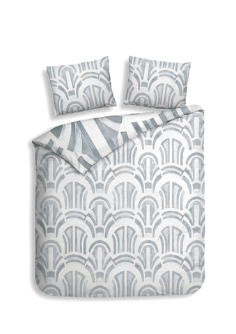 Heckettlane Dekbedovertrek Kaia Ice Blue - 100% Katoen-Satijn