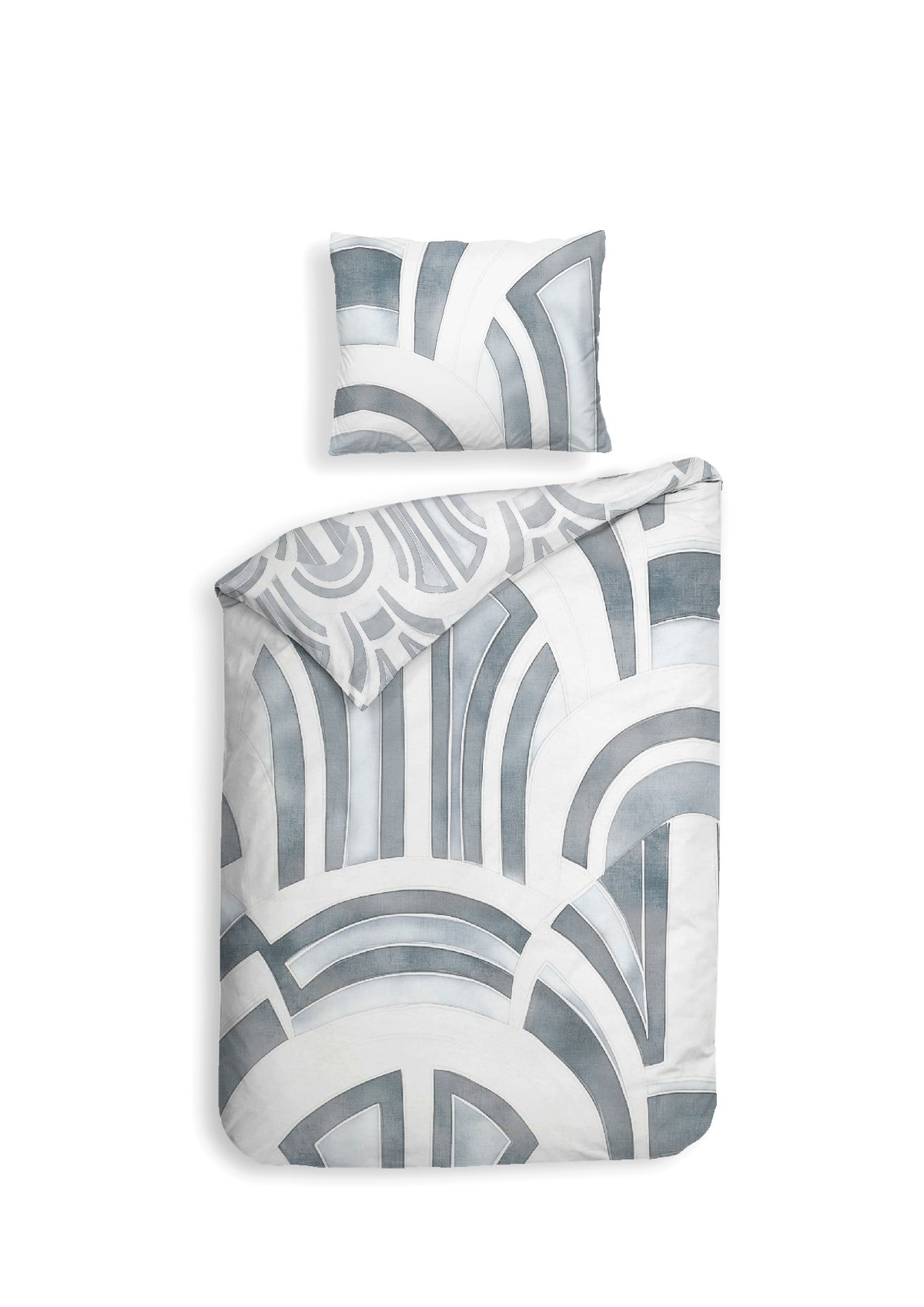 Heckettlane Dekbedovertrek Kaia Ice Blue - 100% Katoen-Satijn