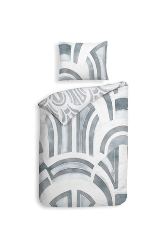 Heckettlane Dekbedovertrek Kaia Ice Blue - 100% Katoen-Satijn