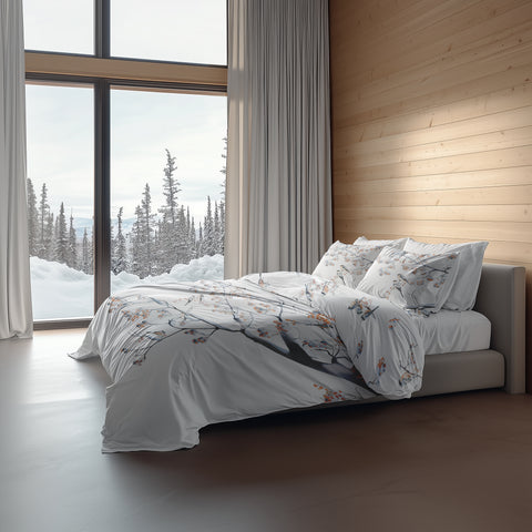 Heckettlane Dekbedovertrek Keno White - 100% Katoen-Satijn