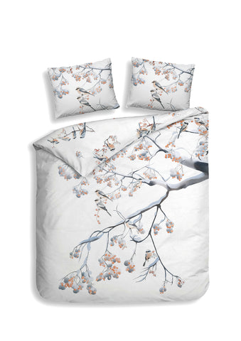 Heckettlane Dekbedovertrek Keno White - 100% Katoen-Satijn