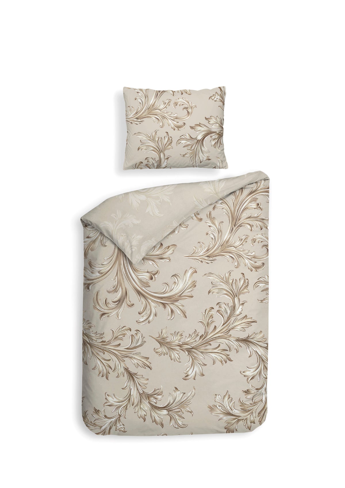 Heckettlane Dekbedovertrek Lorenzo Natural - 100% Katoen-Satijn