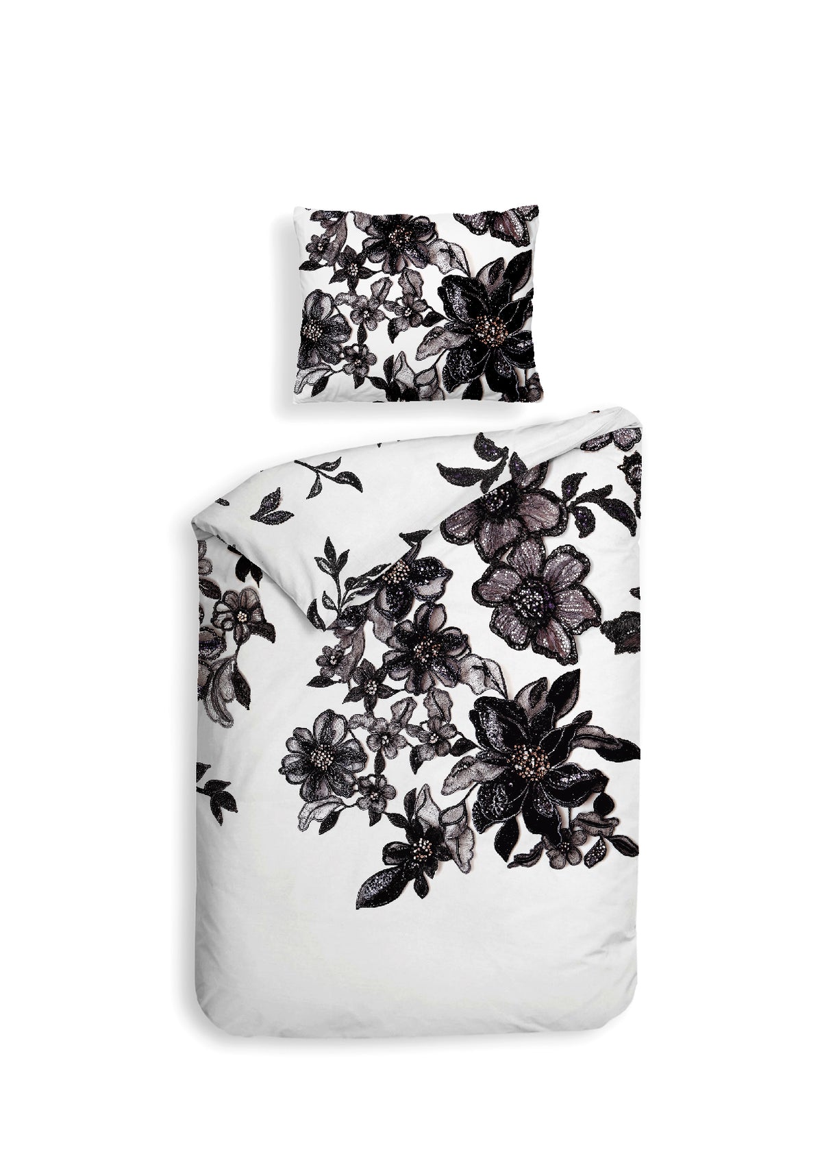 Heckettlane Dekbedovertrek Macey White - 100% Katoen-Satijn