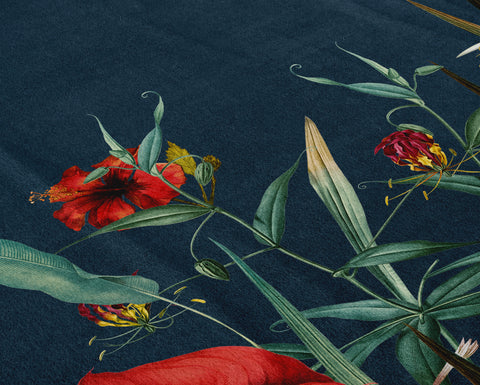 Heckettlane Dekbedovertrek Mali Dark Petrol Blue - 100% Katoen-Flanel