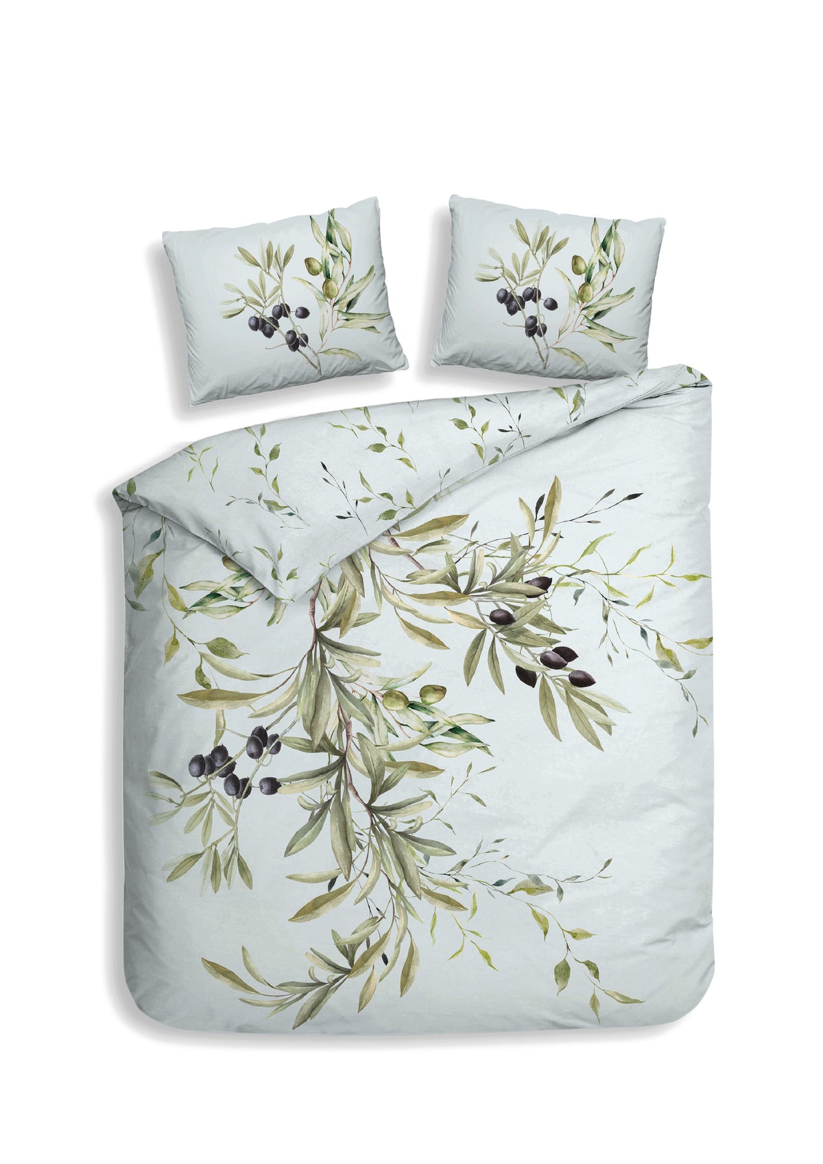 Heckettlane Dekbedovertrek Marilia Chalk blue - 100% Katoen-Satijn