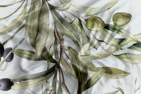 Heckettlane Dekbedovertrek Marilia Chalk blue - 100% Katoen-Satijn