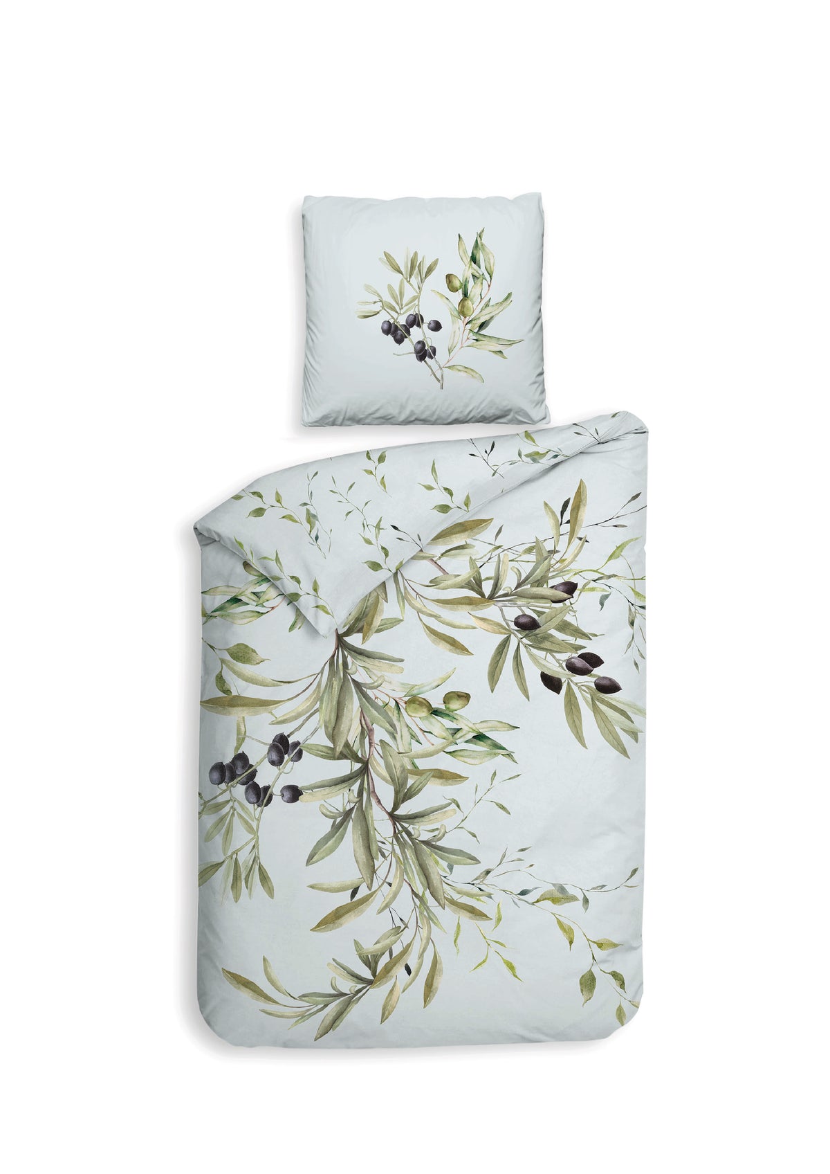 Heckettlane Dekbedovertrek Marilia Chalk blue - 100% Katoen-Satijn