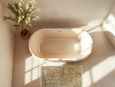 Zohome Badmat Massimo Real Taupe - 55% Katoen 45% Polyester