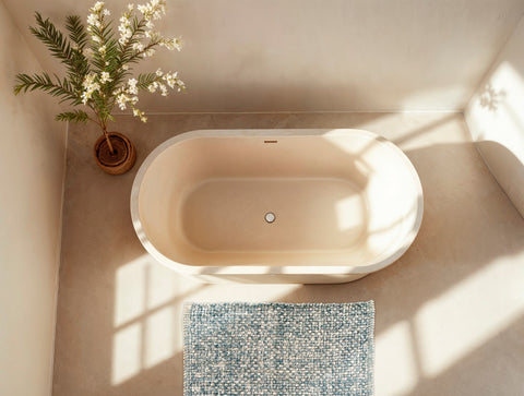 Zohome Badmat Massimo Sky Blue - 55% Katoen 45% Polyester