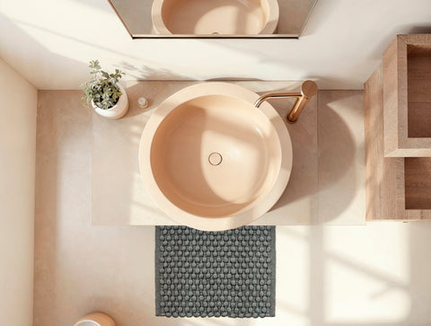 Zohome Badmat Mauro Classic Anthracite - 40% Katoen 60% Polyester