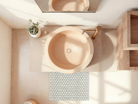 Zohome Badmat Mauro Glacier Grey - 40% Katoen 60% Polyester