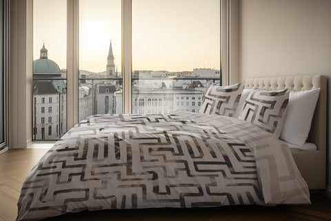 Heckettlane Dekbedovertrek Melis Natural - 100% Katoen-Satijn