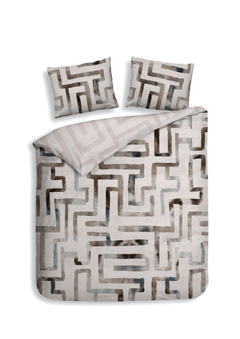 Heckettlane Dekbedovertrek Melis Natural - 100% Katoen-Satijn