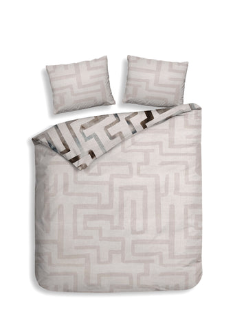 Heckettlane Dekbedovertrek Melis Natural - 100% Katoen-Satijn