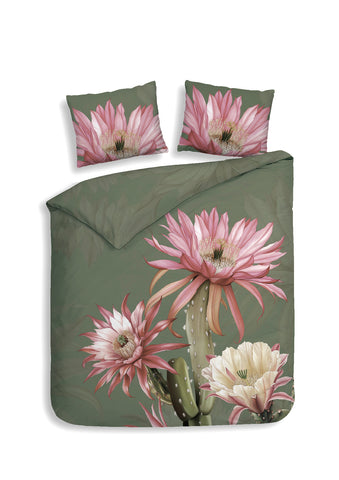 Heckettlane Dekbedovertrek Mesa Forest Green - 100% Katoen-Satijn