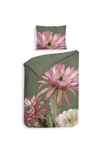 Heckettlane Dekbedovertrek Mesa Forest Green - 100% Katoen-Satijn