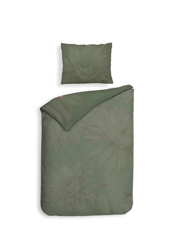 Heckettlane Dekbedovertrek Mesa Forest Green - 100% Katoen-Satijn