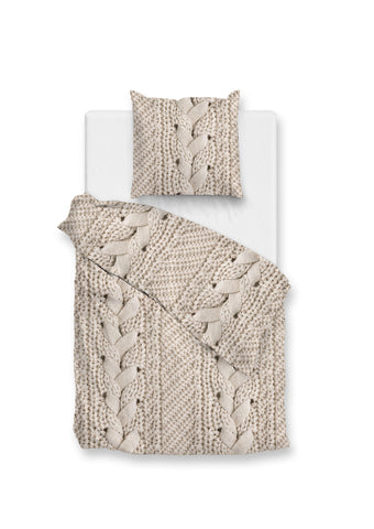 Zohome Dekbedovertrek Mira Natural - 100% Katoen-Flanel