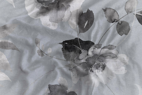 Heckettlane Dekbedovertrek Mira Mist Grey - 100% Katoen-Satijn