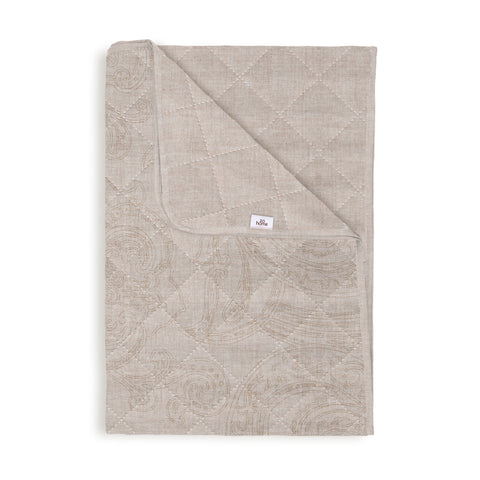 Zohome Sprei Paisley di Lino Sandy Beige - 100% Polyester