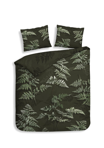 Heckettlane Dekbedovertrek Rua Forest Green - 100% Katoen-Satijn