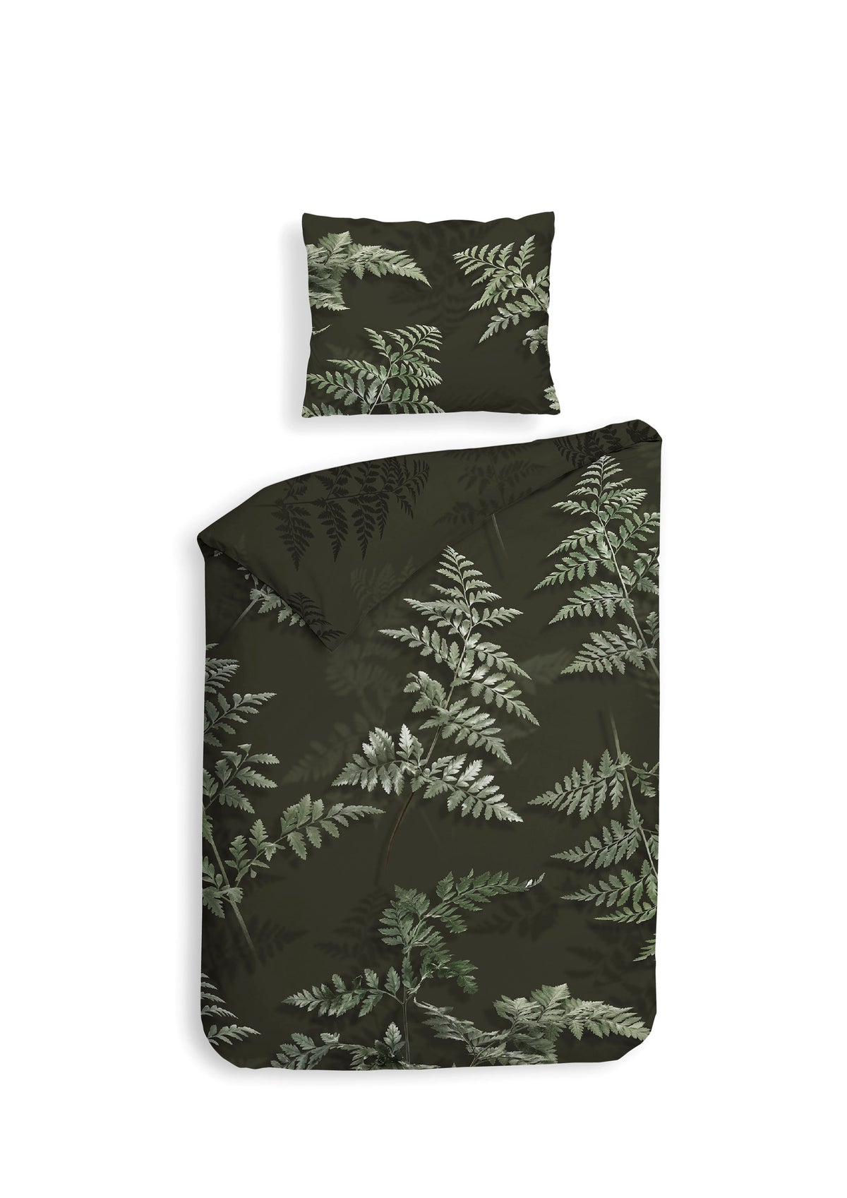 Heckettlane Dekbedovertrek Rua Forest Green - 100% Katoen-Satijn